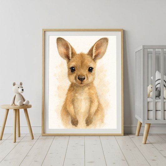 Adorable Baby Kangaroo Poster