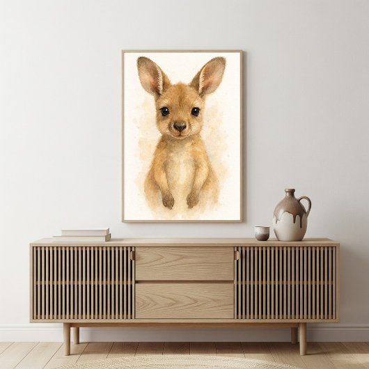 Adorable Baby Kangaroo Poster