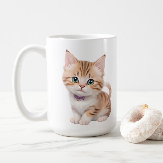 Adorable Baby Kitta Design Kaffeetasse (Mit Donut)