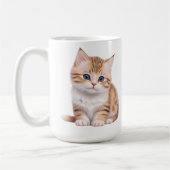 Adorable Baby Kitten Niedlich Feline Kaffeetasse (Links)