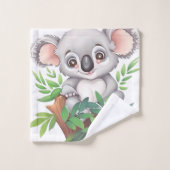 Adorable Baby Koala Bear Badhandtuch Set (Waschlappen)