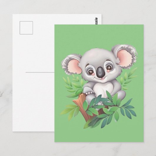 Adorable Baby Koala Bear Postkarte (Vorne/Hinten)
