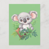 Adorable Baby Koala Bear Postkarte (Vorderseite)