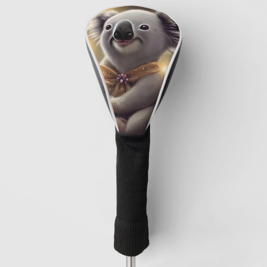 Adorable Baby Lächeln Koala Bär Golf Headcover (Vorderseite)