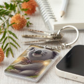 Adorable Baby Lächeln Koala Bär Schlüsselanhänger (Vorderseite rechts)