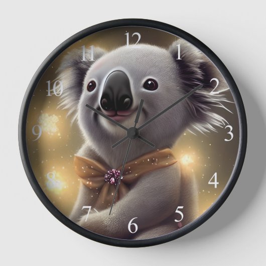 Adorable Baby Lächeln Koala Bär Uhr (Vorderseite)