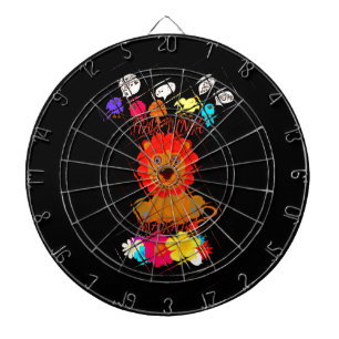 Adorable Baby Lion Art Design Motif Dartscheibe