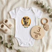 Adorable Baby Lion Cub "Baby Leo" Personalized Baby Strampler