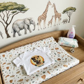 Adorable Baby Lion Cub "Baby Leo" Personalized Baby Strampler