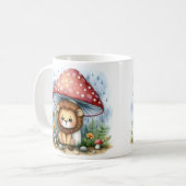 Adorable Baby Lion Cube unter einem Pilzschirm Kaffeetasse (Vorderseite Links)
