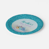 Adorable Baby Mermaid Party Paper Teller 130 Light (Schrägansicht)