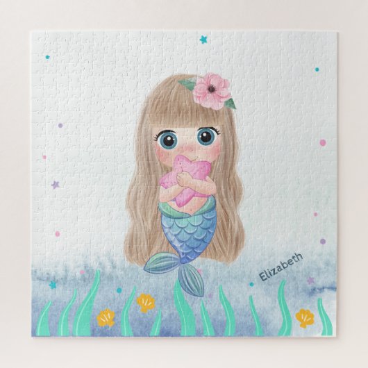 Adorable Baby Mermaid, Sea Puzzle (Vertikal)