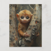 Adorable Baby Monkey Postkarte (Vorderseite)