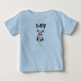 Adorable Baby Owl Graphic Black T - Shirt - Niedli
