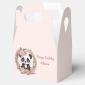 Adorable Baby Panda Bär mit Blume Geschenkschachtel (Geöffnet)