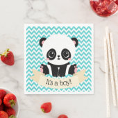 Adorable Baby Panda Blue Baby Duschpapier Napkins Serviette (Beispiel)