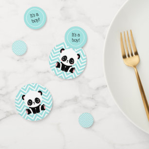 Adorable Baby Panda Blue Es ist eine Baby-Dusche Konfetti