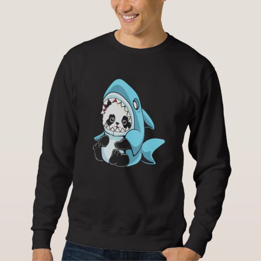 Adorable Baby Panda Shark Sweatshirt (Vorderseite)