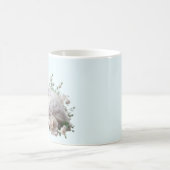 Adorable Baby Peacock & Blume: Naturgenuss Kaffeetasse (Mittel)