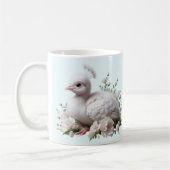Adorable Baby Peacock & Blume: Naturgenuss Kaffeetasse (Links)