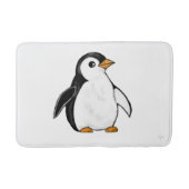 Adorable Baby Penguin Airbrush-Style Winter Art Badematte (Vorderseite)