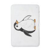 Adorable Baby Penguin Airbrush-Style Winter Art Badematte (Vorderseite Vertikal)