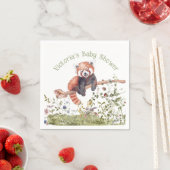 Adorable Baby Red Panda Bear Baby Dusche Serviette (Beispiel)