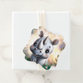 Adorable Baby Rhino Geschenkmarke Geschenkanhänger (Beispiel)