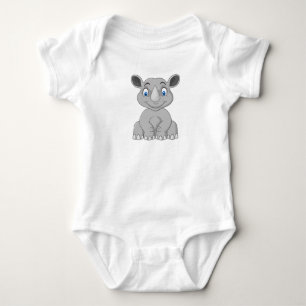 Adorable Baby Rhino Liebe Strampler
