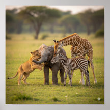 Adorable Baby Savanna Tiere