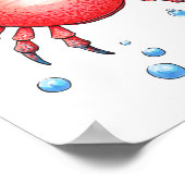 Adorable Baby Sea Crab Poster (Ecke)