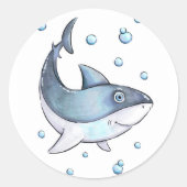 Adorable Baby Shark Sticker (Vorderseite)
