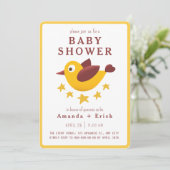 Adorable Baby Shower Invitation Einladung (Stehend Vorderseite)