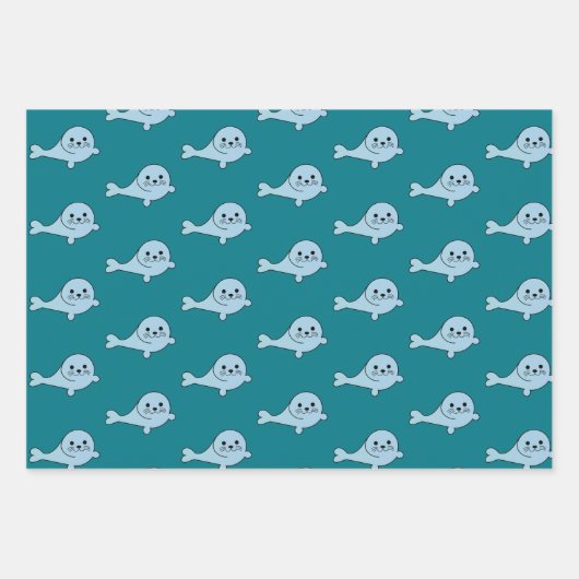 Adorable Baby Siegel Geschenkpapier Set (Vorderseite 3)