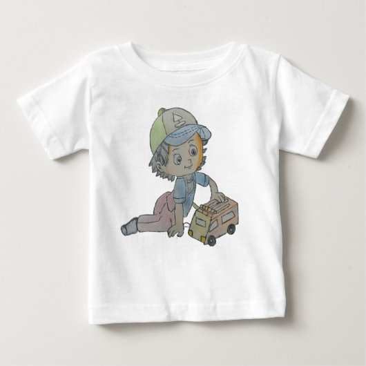 Adorable Baby-T - Shirt: Entdecken Sie den Zeichne Baby T-shirt (Vorderseite)