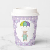 Adorable Baby Teddy Bear Paper Cup Pappbecher (Rückseite)