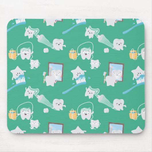 Adorable Baby Teeth Zahnärztin Mousepad (Vorne)