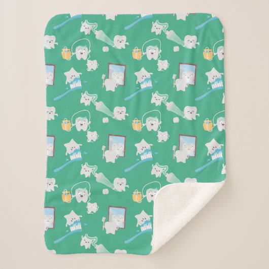 Adorable Baby Teeth Zahnärztin Sherpadecke (Vorderseite)