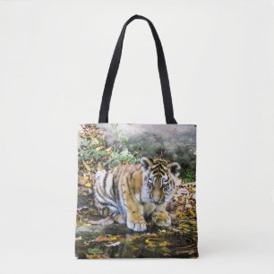 Adorable Baby Tiger Cub Tasche