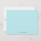 Adorable Baby Tree Baby Shower Invitation (aqua) Einladung (Rückseite)