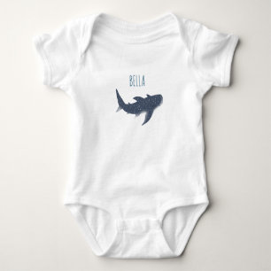 Adorable Baby unter dem Namen Whale Shark Strampler