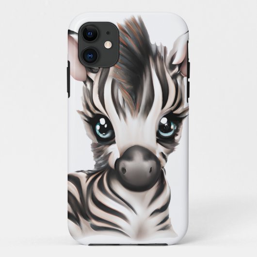 Adorable Baby Zebra Case-Mate iPhone Hülle (Rückseite)