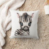 Adorable Baby Zebra Kissen (Decke)