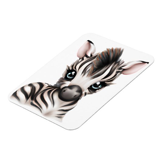 Adorable Baby Zebra Magnet (Linke Seite)