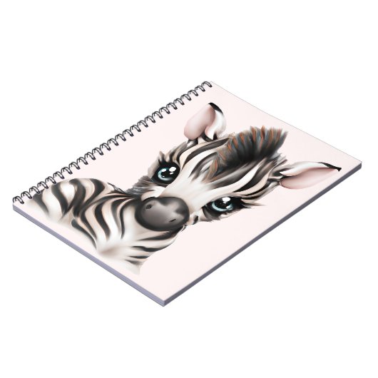 Adorable Baby Zebra Notizblock (Linke Seite)