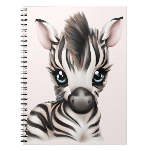 Adorable Baby Zebra Notizblock (Vorderseite)