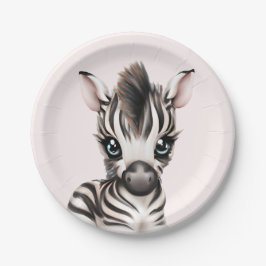 Adorable Baby Zebra Pappteller