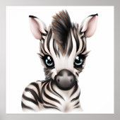 Adorable Baby Zebra Poster (Vorne)