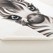 Adorable Baby Zebra Sherpadecke (3/4)