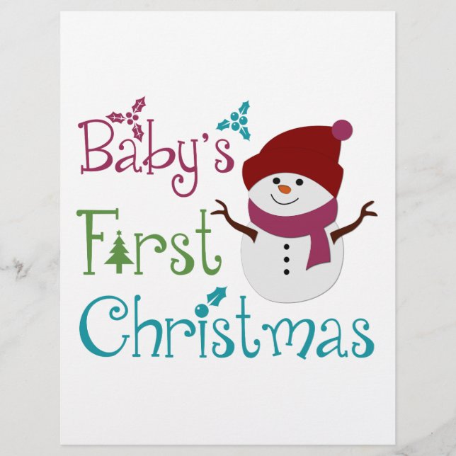 Adorable Babys Erste Weihnachten (Vorderseite)